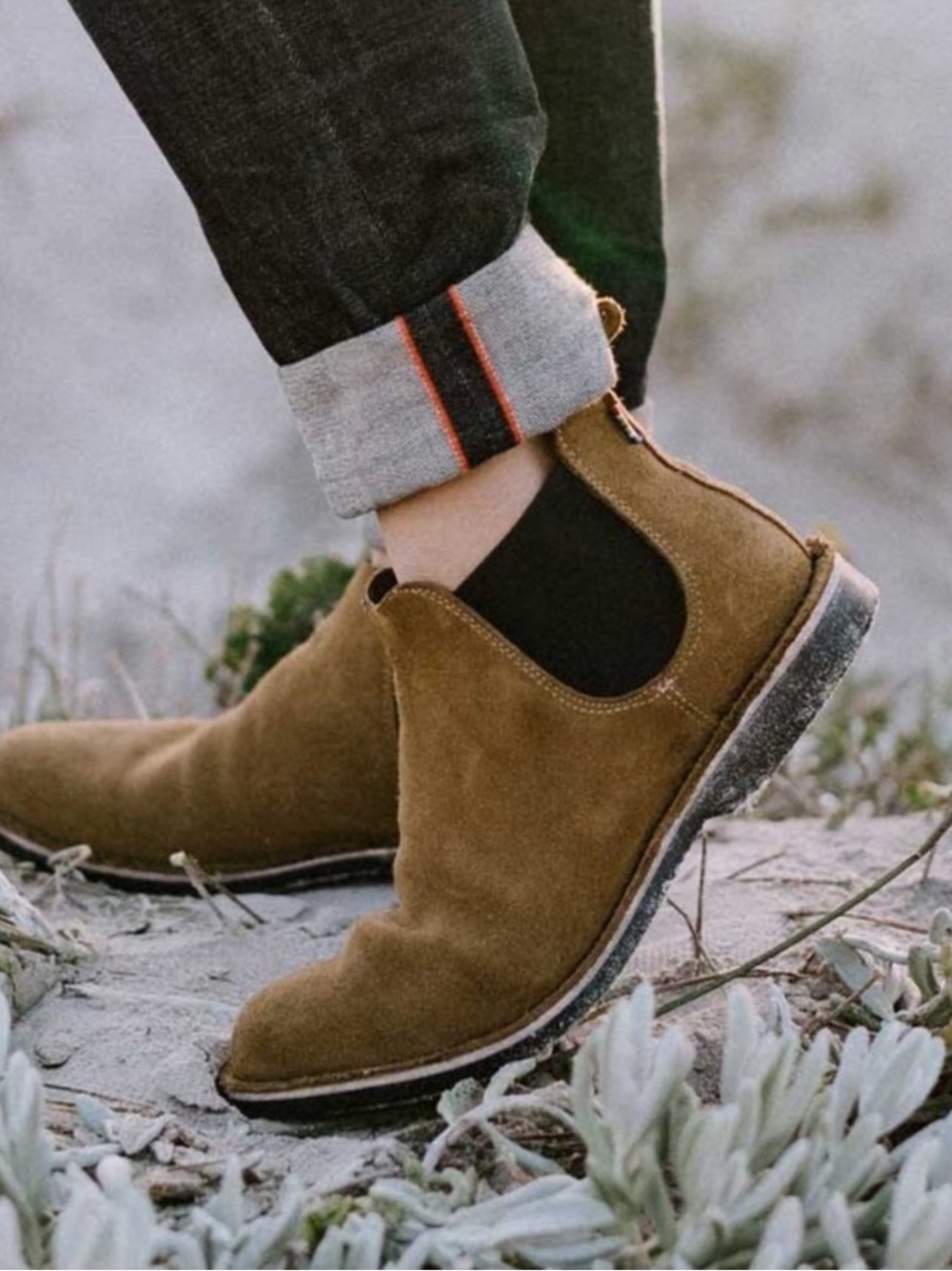 Veldskoen The Farmer Chelsea Suede Boots Grey
Sole Unisex W10/M9